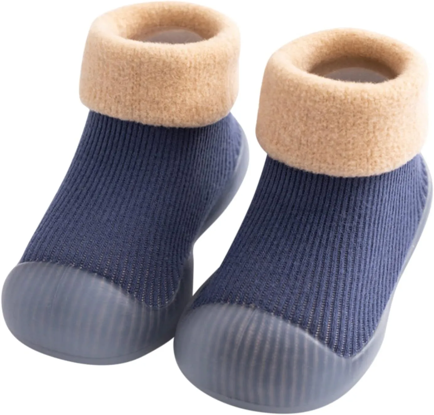 Baby Sock Shoes,Baby Boys Girls Slipper Soft Rubber Socks Shoes Sole Solid Toddler Kids Knit Stocking Warm Baby Shoes