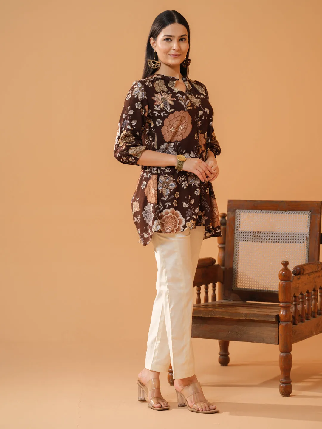 Bold Floral Foil Print