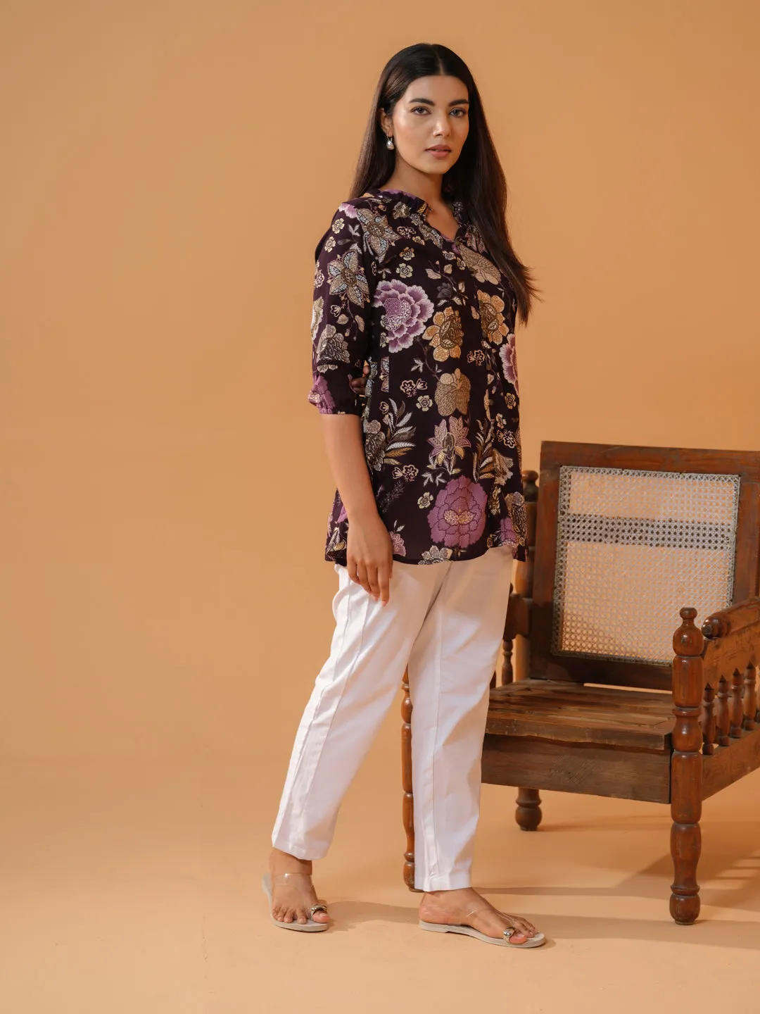 Bold Floral Foil Print