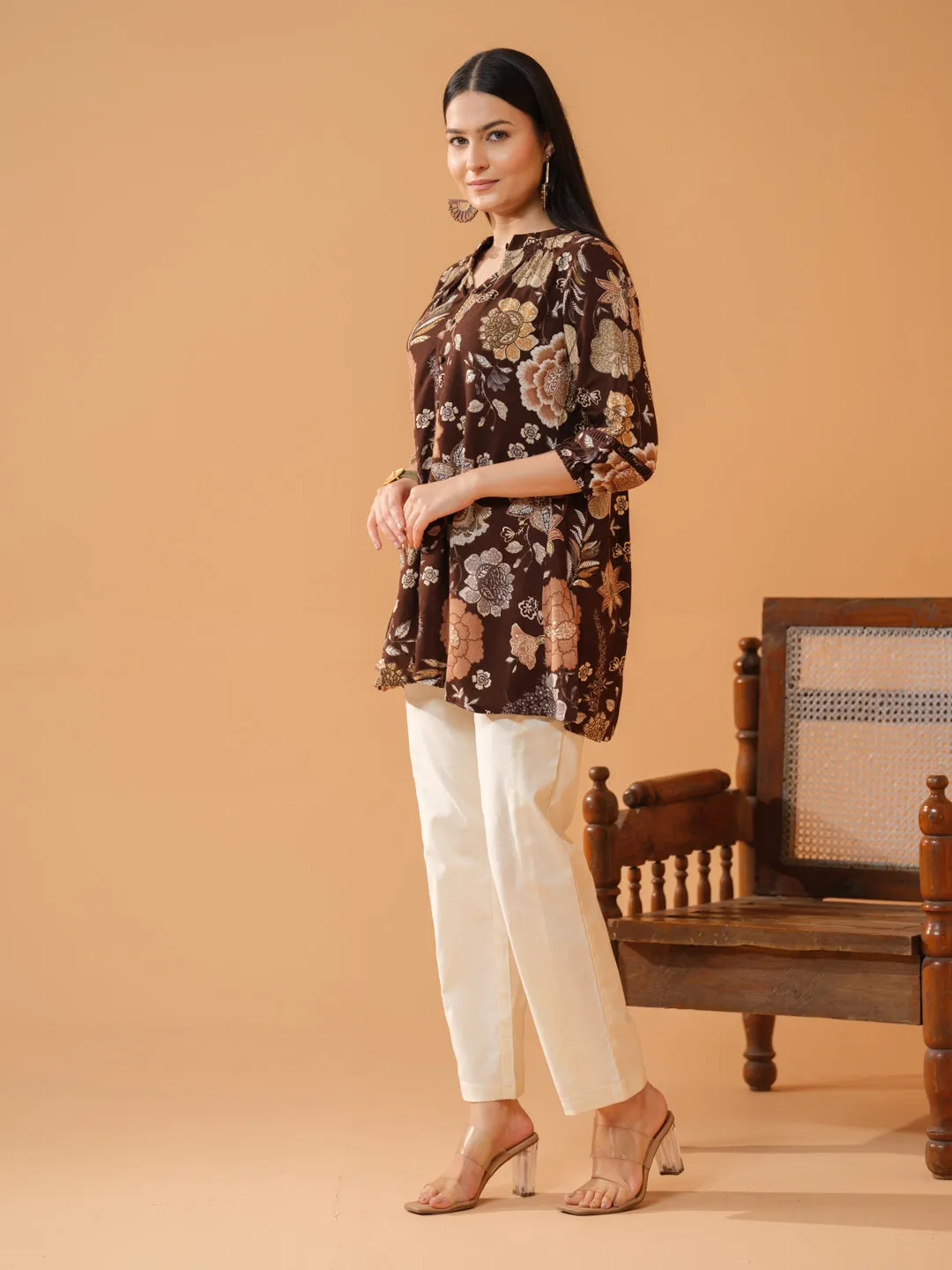 Bold Floral Foil Print