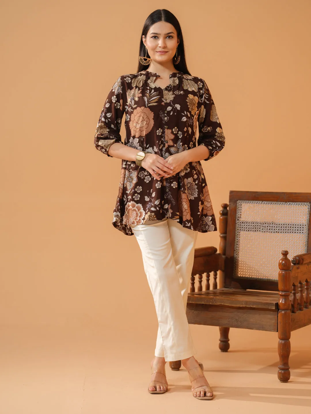 Bold Floral Foil Print