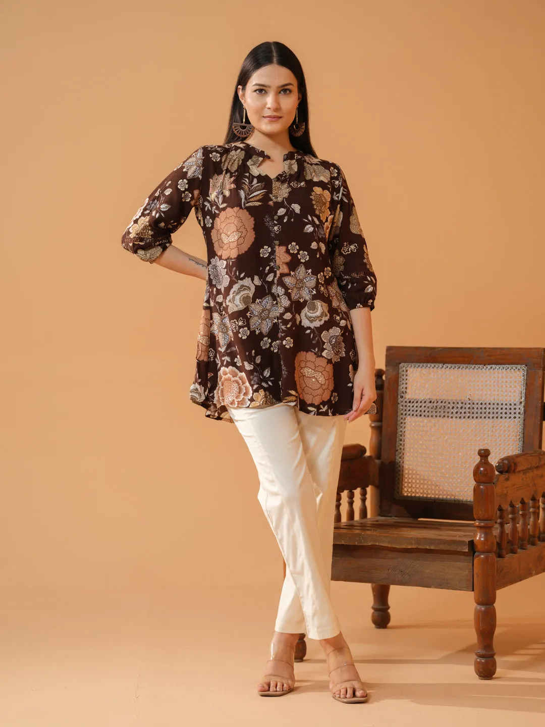 Bold Floral Foil Print
