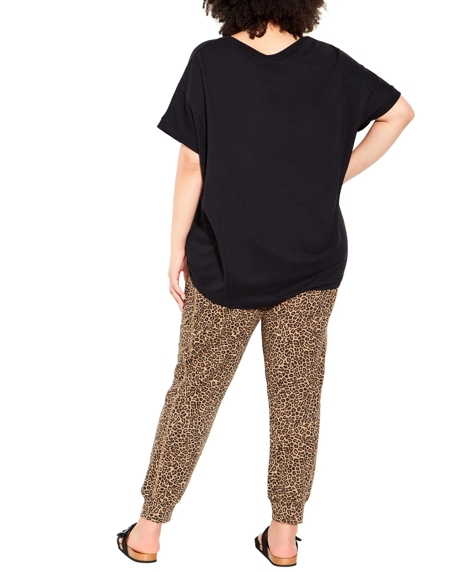 Ciara Lounge Pant | Brown Animal