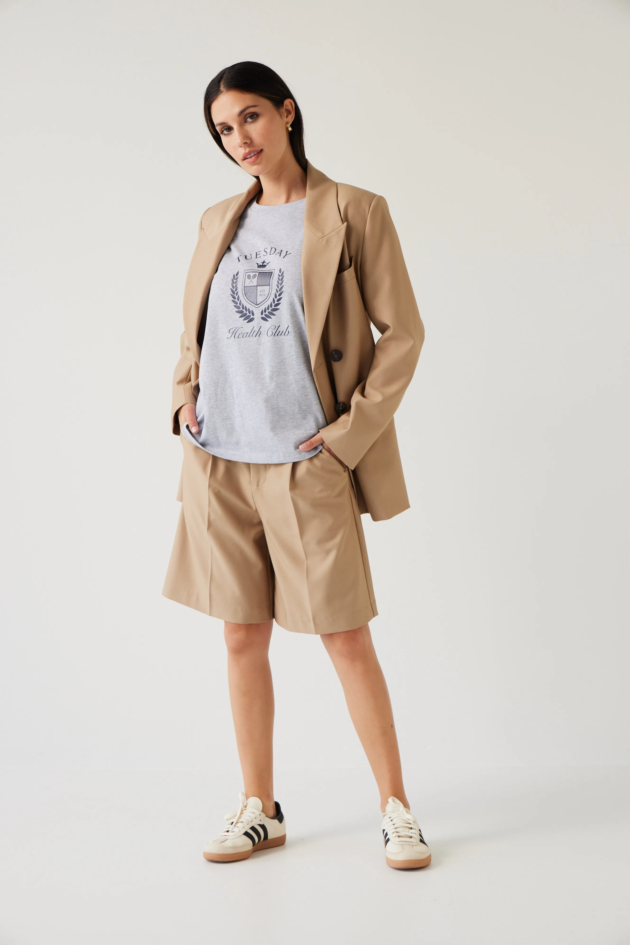 Court Shorts | Sand Beige