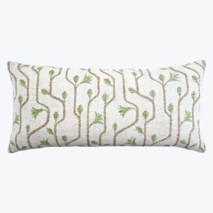 Craftsman Indoor/Outdoor Lumbar Pillow, Avocado
