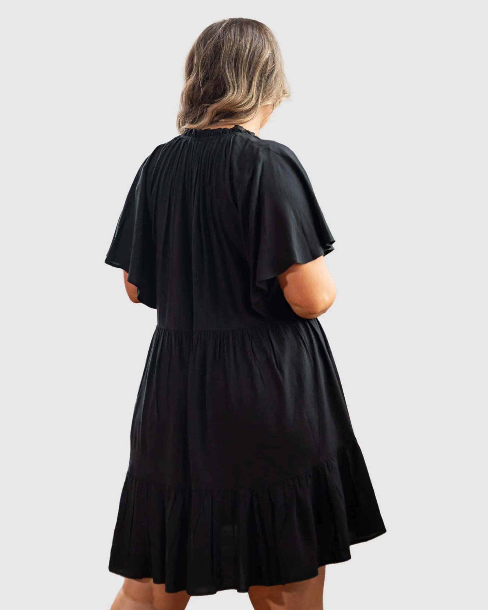 Jamie Short Sleeve Dress | Black