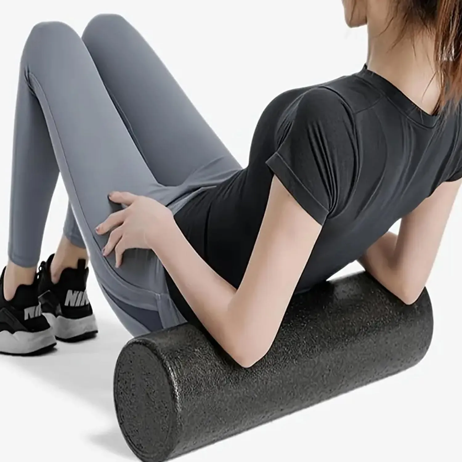 Kuber Industries Foam Roller For Exercise, Back Pain, Knee Pain-Pack of 5 (Black)