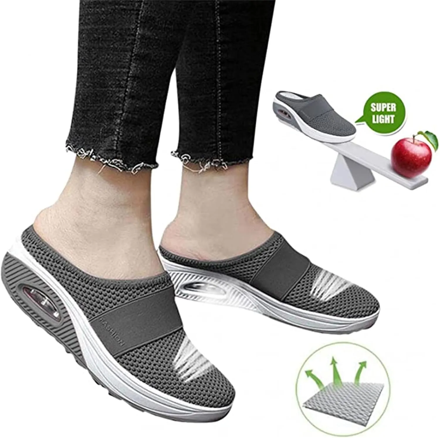 Ladmiple Sneakers For Women Walking Shoes Arch Support Fashion Slip On Comfortable Dressy Casual Summer Flats Loafers