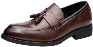 Men Casual Genuine Leather Slip On Loafers Causal Dress Boat Shoes Drive
