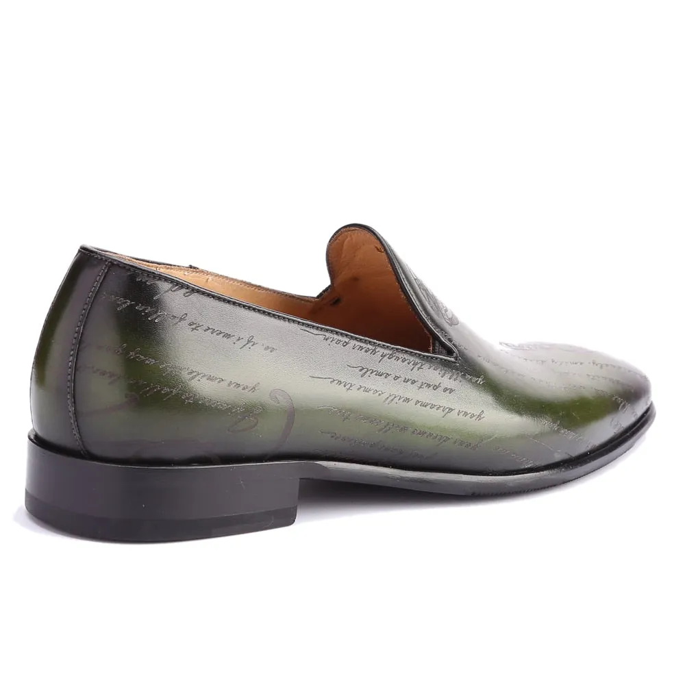 Slip On Embossed Leather Men Formal Loafers