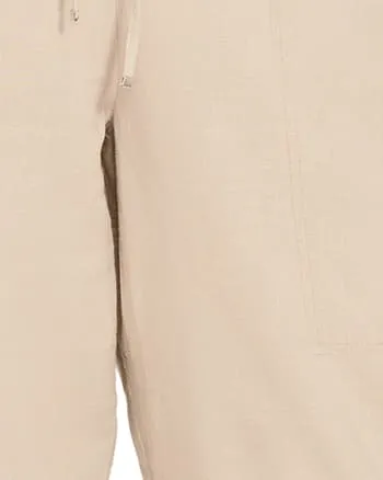 Sydney Cropped Linen Pant | Stone