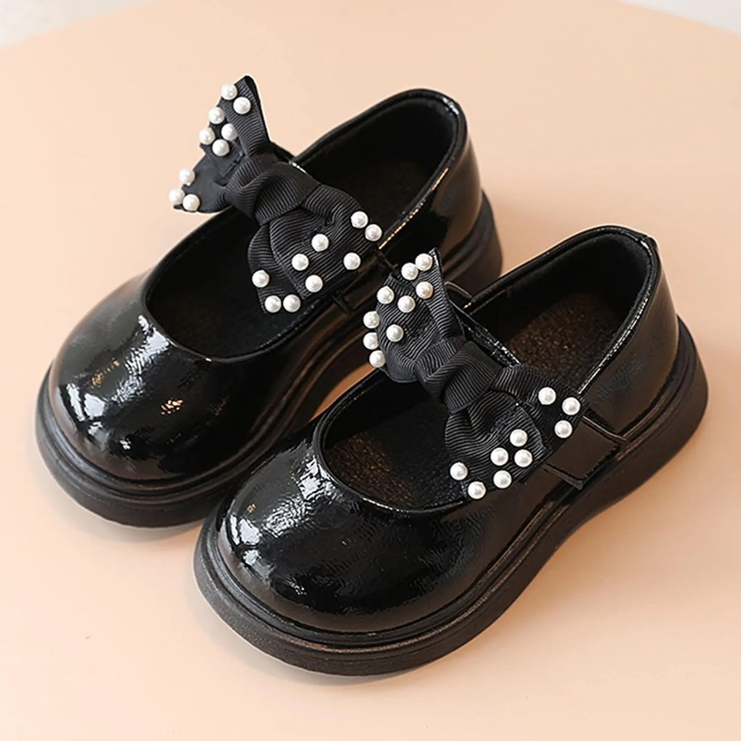 Toddler Sandals Girls Closed Toe Girls Sandals Children Shoes Pearl Bow Tie Princess Shoes Sweetheart Sandals