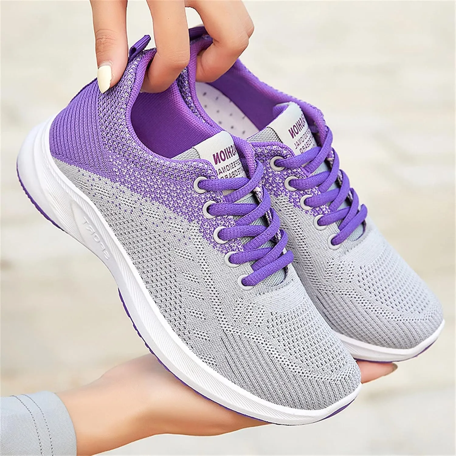 Women's Fashion Sneaker Non Slip Lace Up Comfort Women's Work or Walking Sneakers Dressy Tennis Shoes for Women Loafers Sneakers Men's White Sneakers