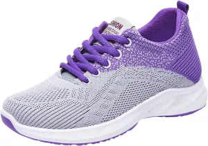 Women's Fashion Sneaker Non Slip Lace Up Comfort Women's Work or Walking Sneakers Dressy Tennis Shoes for Women Loafers Sneakers Men's White Sneakers