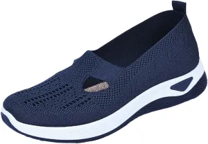 Women's Woven Orthopedic Breathable Soft Shoes Walking Shoes Women Walking Casual Tennis Shoes Fashion Sneakers 2025 Slip On Tennis Shoe Loafers Shoe