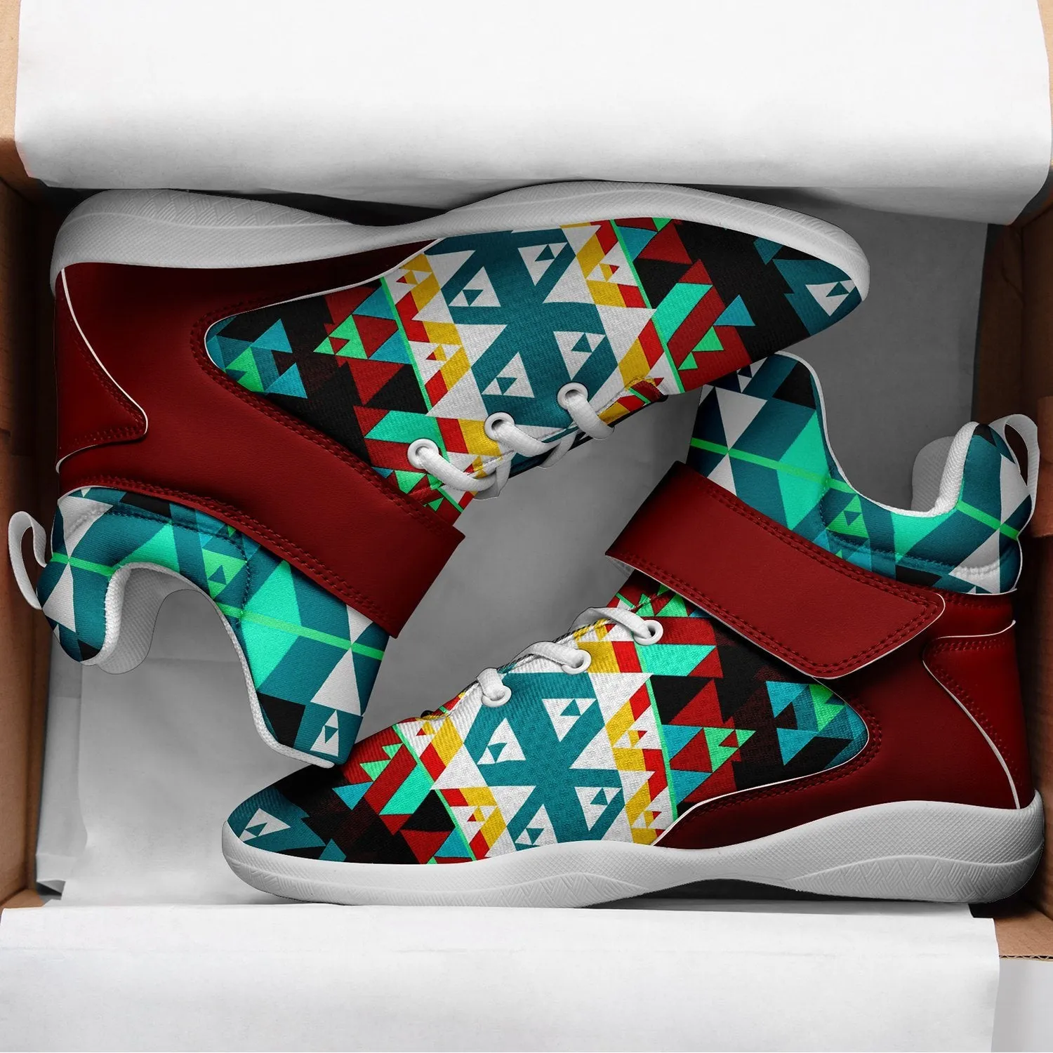 Writing on Stone Wheel Ipottaa Basketball / Sport High Top Shoes