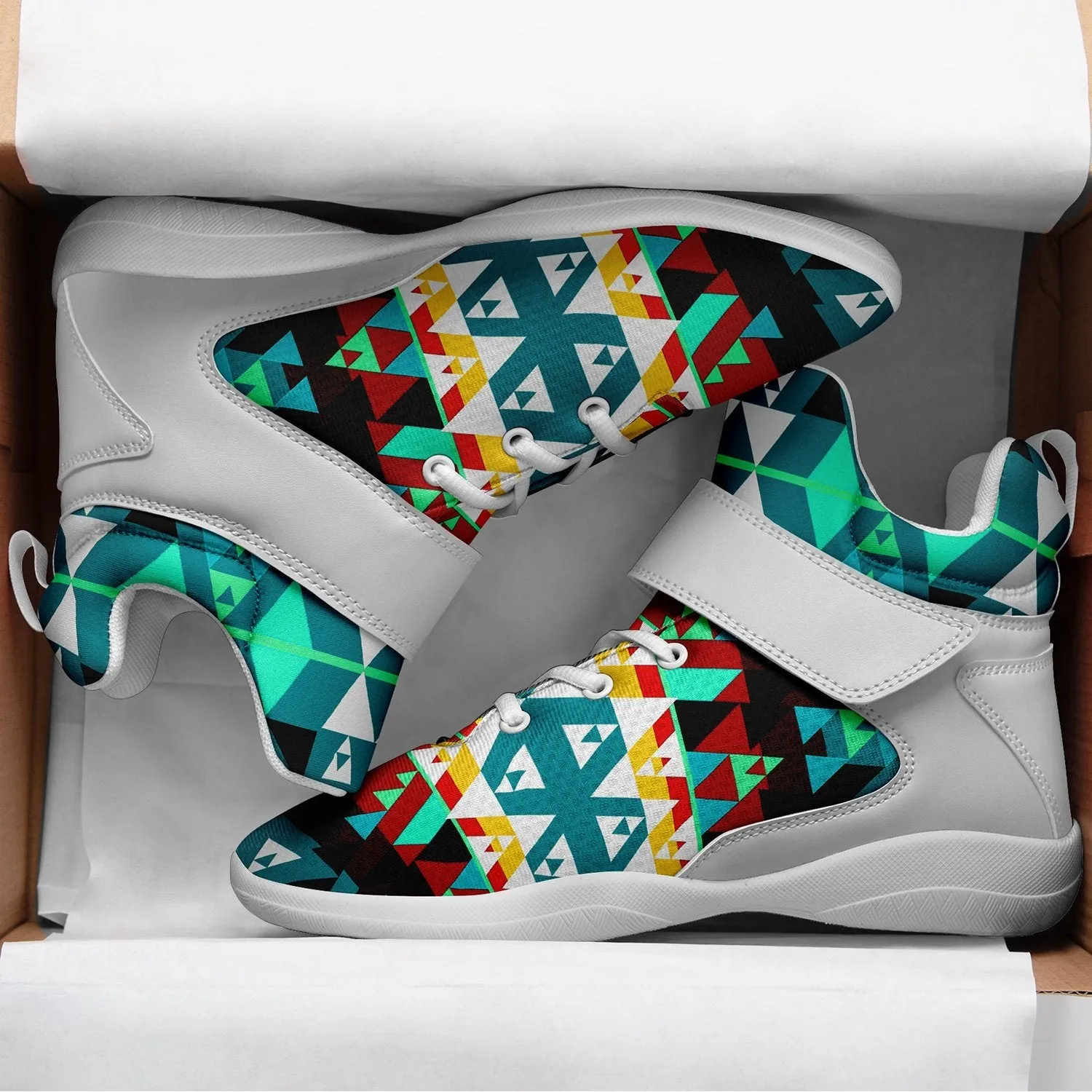 Writing on Stone Wheel Ipottaa Basketball / Sport High Top Shoes