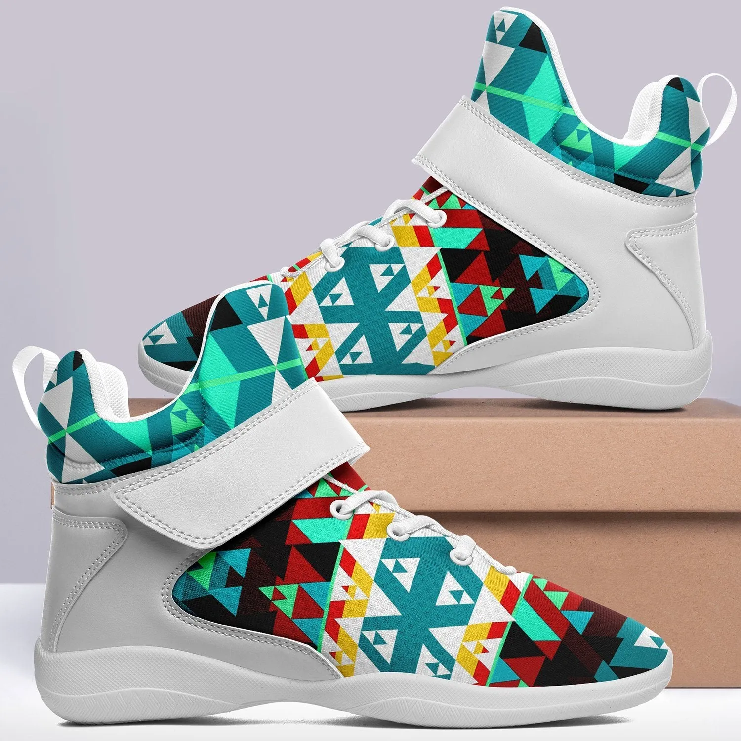 Writing on Stone Wheel Ipottaa Basketball / Sport High Top Shoes