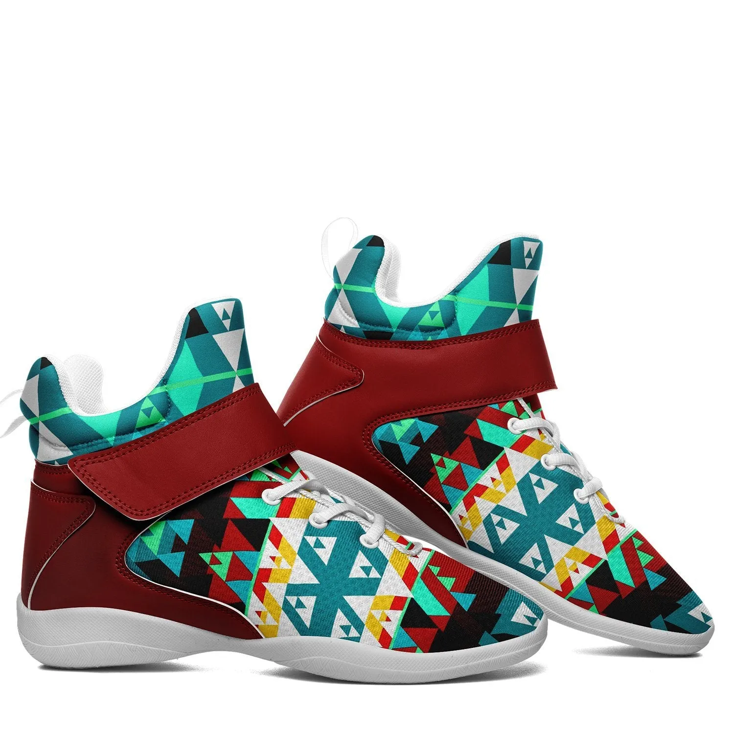 Writing on Stone Wheel Ipottaa Basketball / Sport High Top Shoes