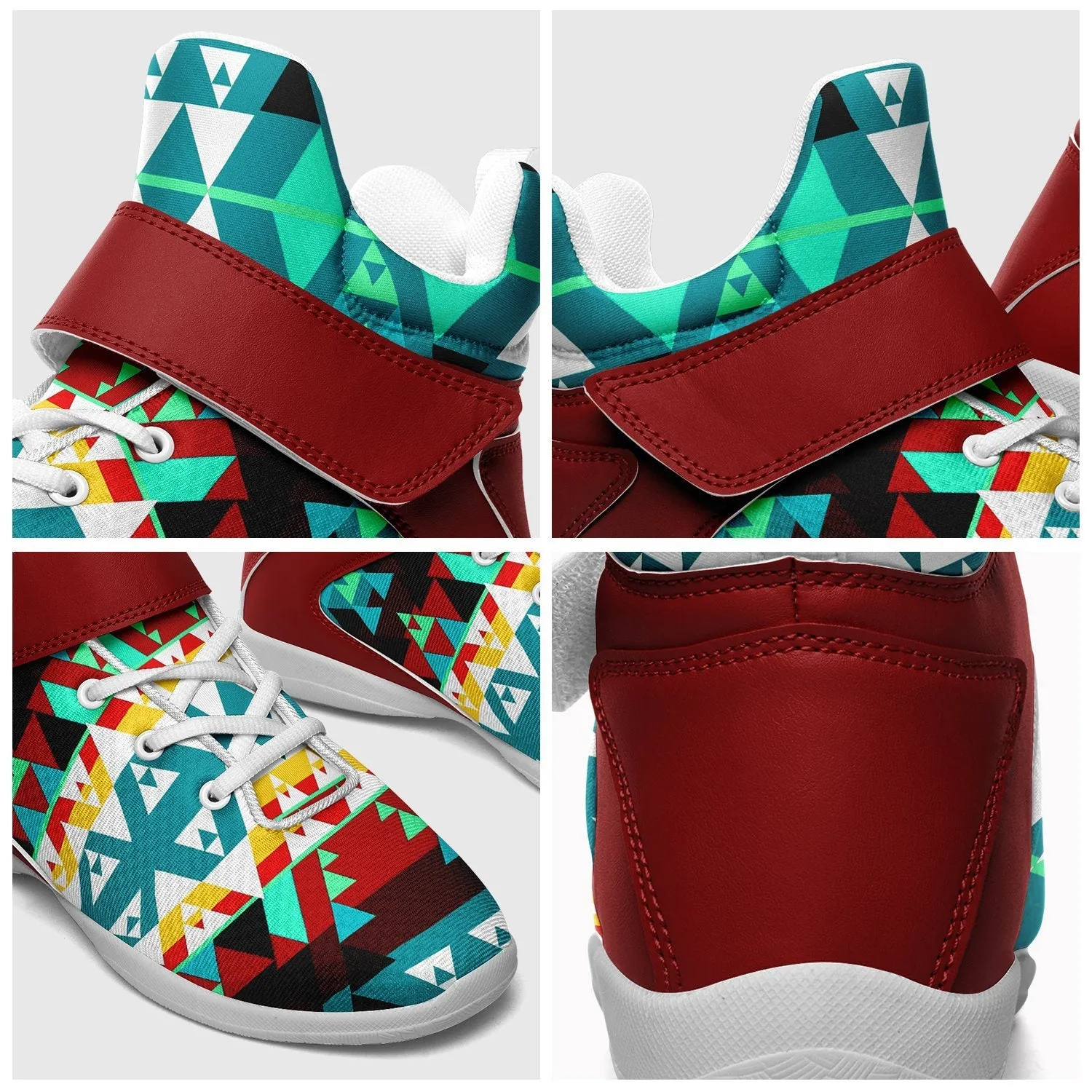 Writing on Stone Wheel Ipottaa Basketball / Sport High Top Shoes