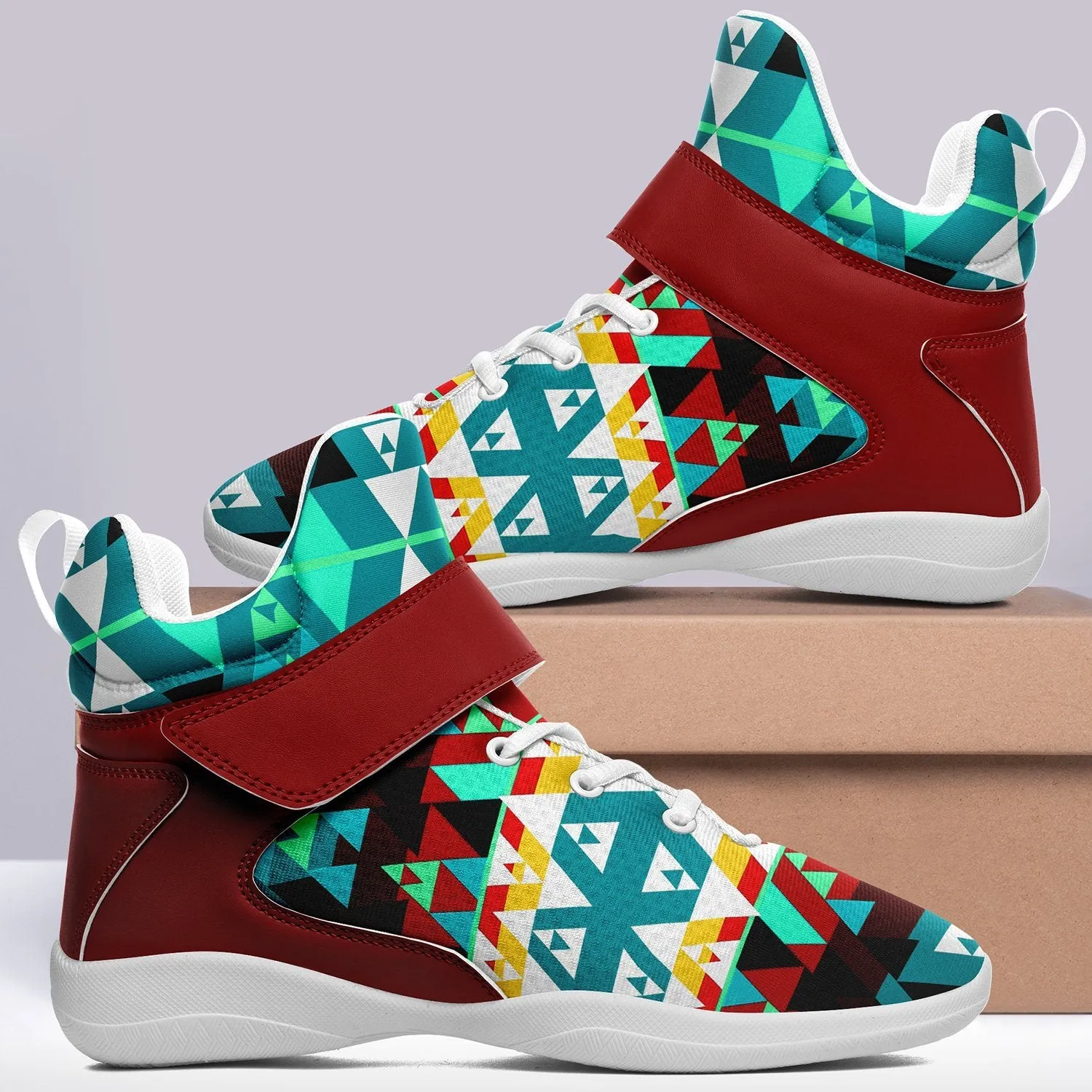Writing on Stone Wheel Ipottaa Basketball / Sport High Top Shoes